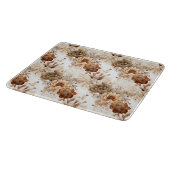 Planche À Découper Western Brown Cream Floral sud-ouest (Coin)