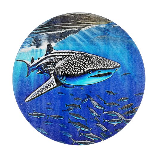 Planche À Découper Whale Shark Majesty Design (Devant)