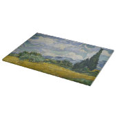 Planche À Découper Wheat Field with Cypresses, Oil Painting, Van Gogh (Coin)