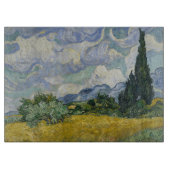 Planche À Découper Wheat Field with Cypresses, Oil Painting, Van Gogh (Devant)