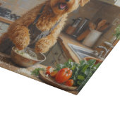 Planche À Découper Wheaten Terrier Cooking in Kitchen (Coin)