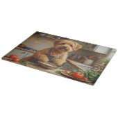Planche À Découper Wheaten Terrier Cooking in Kitchen (Coin)