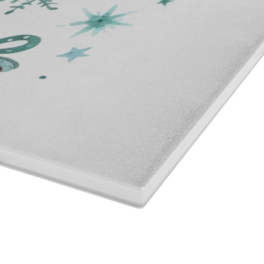 Planche À Découper Whimsical mignon rose et bleu Ange de Noël (Coin)