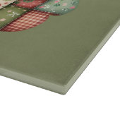 Planche À Découper Whimsical Patchwork Santa Folk Christmas (Coin)