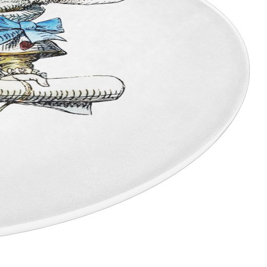 Planche À Découper White Rabbit Alice Wonderland Hearts (Coin)