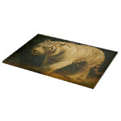 Planche À Découper White Tiger Majesty - Stylisé Art de la faune (Coin)