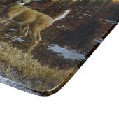 Planche À Découper Whitetail Deer Doe dans la forêt d'automne (Coin)