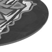 Planche À Découper Wild Me Tiger noir et blanc (Coin)