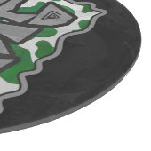 Planche À Découper Wild Me Vache Vert et blanc Imprimer (Coin)