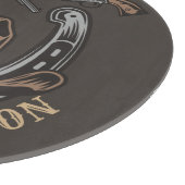 Planche À Découper Wild West Revolver Horseshoe Western Cowboy Saloon (Coin)