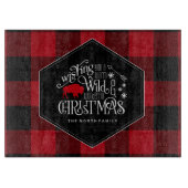 Planche À Découper Wild Wonderful Christmas Red Buffalo Plaid ID604 (Devant)