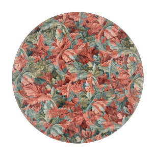 Planche À Découper William Morris Acanthe Rouille Rouge Sauge Vert