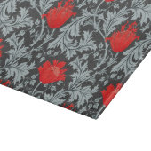 Planche À Découper William Morris Anemone, gris / gris et rouge (Coin)