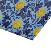 Planche À Découper William Morris Anemone, Navy, Sky Blue et Yellow (Coin)