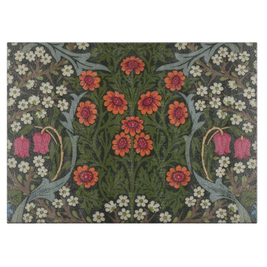 Planche À Découper William Morris Blackthorn Garden Flower Classic (Devant)