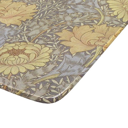 Planche À Découper William Morris Chrysanthemum Fleurs maman (Coin)