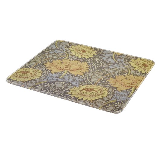 Planche À Découper William Morris Chrysanthemum Fleurs maman (Coin)