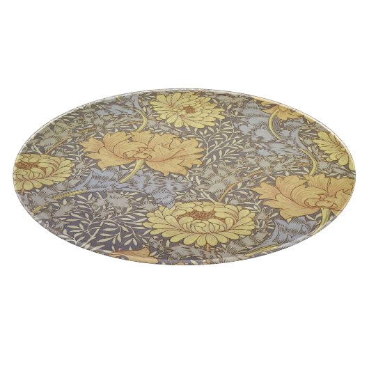 Planche À Découper William Morris Chrysanthemum Fleurs maman (Coin)