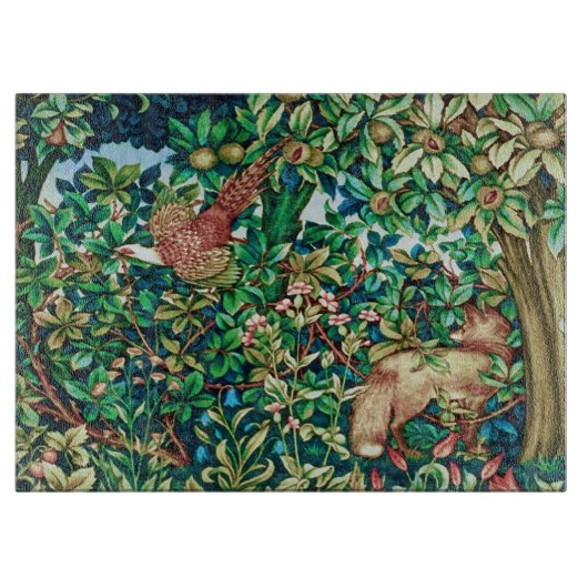 Planche À Découper William Morris Fox et Pheasestry Imprimer (Devant)