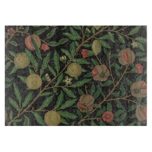 Planche À Découper William Morris grenade classique fruits (Devant)