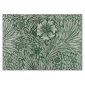 Planche À Découper william morris marigold fleurs vertes (Devant)