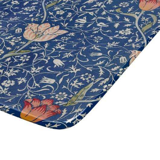 Planche À Découper William Morris Medway Floral bleu (Coin)
