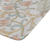 Planche À Découper William Morris, Peach Pink Tulips Élégante Florale (Coin)