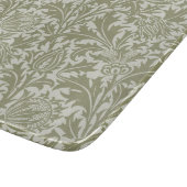 Planche À Découper William Morris Thistle Sage Green Motif (Coin)