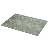 Planche À Découper William Morris tulip fond textile vert (Coin)