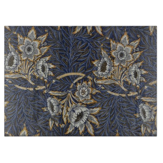Planche À Découper William Morris Tulip Willow Blue Motif (Devant)