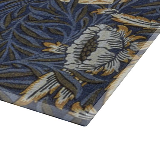 Planche À Découper William Morris Tulip Willow Blue Motif (Coin)