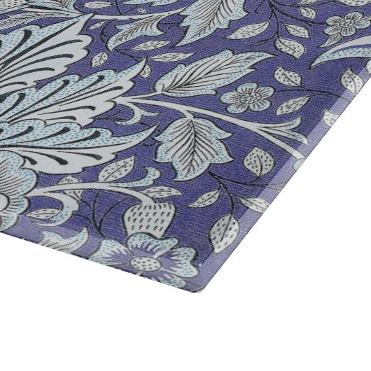 Planche À Découper William Morris Windrush fleurs bleues (Coin)