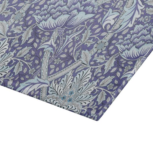 Planche À Découper William Morris Windrush fleurs bleues (Coin)