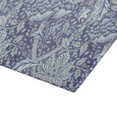 Planche À Découper William Morris Windrush Motif Bleu Floral (Coin)
