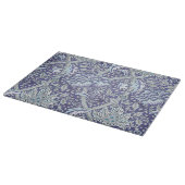 Planche À Découper William Morris Windrush motif floral bleu (Coin)