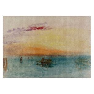 Planche À Découper William Turner - Le lagon près de Venise au couche