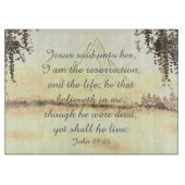 Planche À Découper Winter Mountain Bible Scripture Cutting Board (Devant)