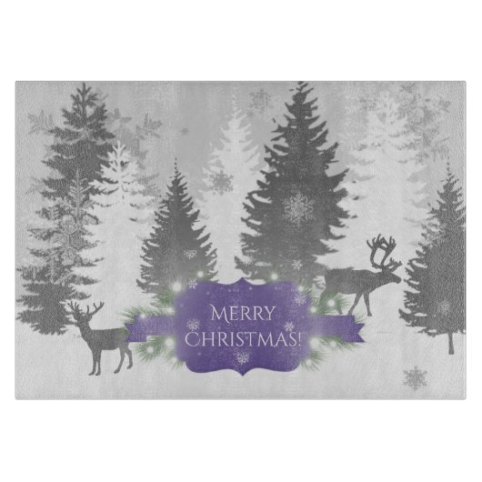 Planche À Découper Winter Wonderland Cutboard - Violet (Devant)