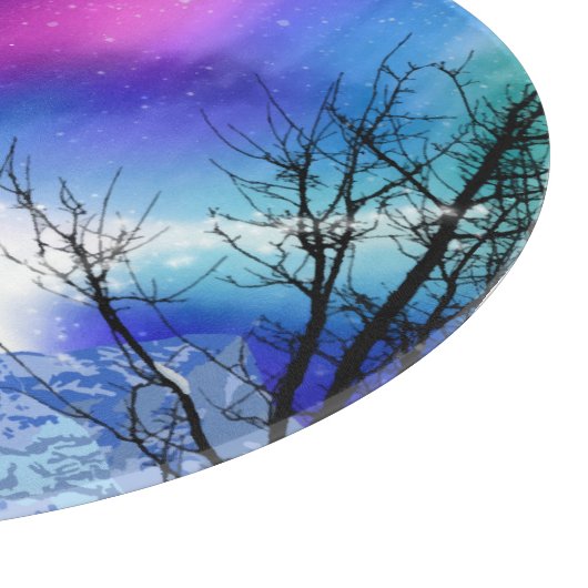 Planche À Découper Winter Wonderlights Commission de découpe (Coin)