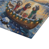 Planche À Découper Wirehaired Pointing Griffon Christmas Boat Holiday (Coin)