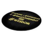 Planche À Découper "WISDOM EQUATION" Mignonne Expression Design. Comm (Coin)