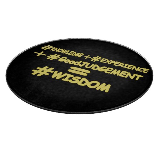 Planche À Découper "WISDOM EQUATION" Mignonne Expression Design. Comm (Coin)