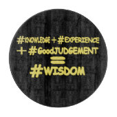 Planche À Découper "WISDOM EQUATION" Mignonne Expression Design. Comm (Devant)