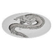 Planche À Découper Wolfdragon design noir et blanc (Coin)