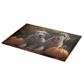 Planche À Découper Wolfhound Chiot Automne Citrouille de plaisir (Coin)