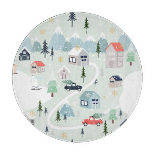 Planche À Découper Wonderland d'hiver : Ours polaire Noël