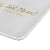 Planche À Découper World’s Best Mom gold custom script mignon (Coin)