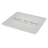 Planche À Découper World’s Best Mom gold custom script mignon (Coin)
