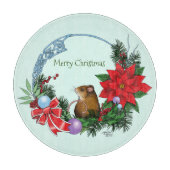 Planche À Découper Wreath de la souris de Noël (Devant)
