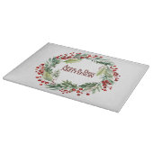 Planche À Découper Wreath Red Berries (Coin)